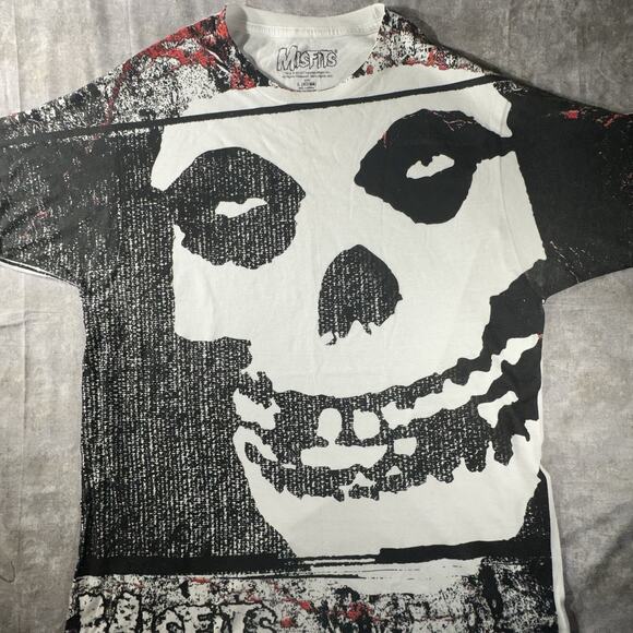Misfits Rock Band T Shirt White Large Front Graphic - Picture 2 of 6
